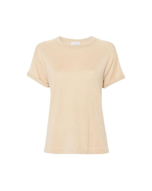 Brunello Cucinelli Natural T-Shirts