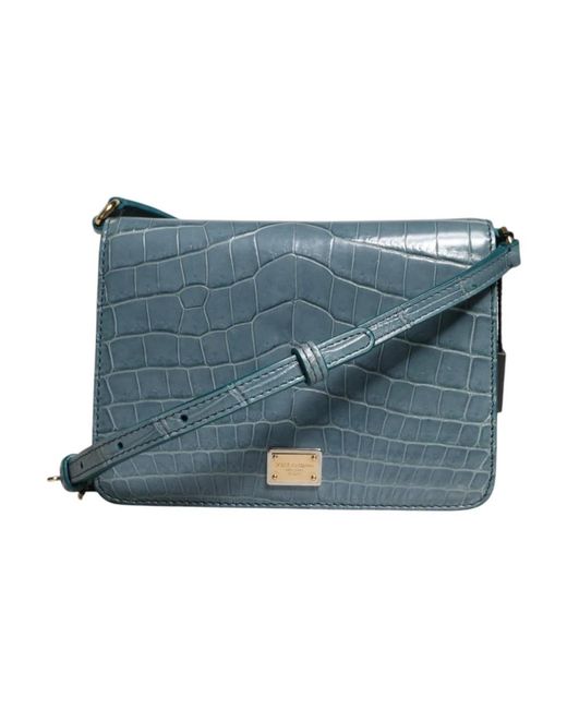 Dolce & Gabbana Blue Cross Body Bags