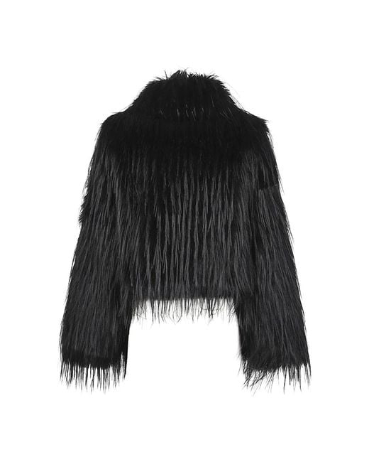 Pinko Black Faux Fur & Shearling Jackets