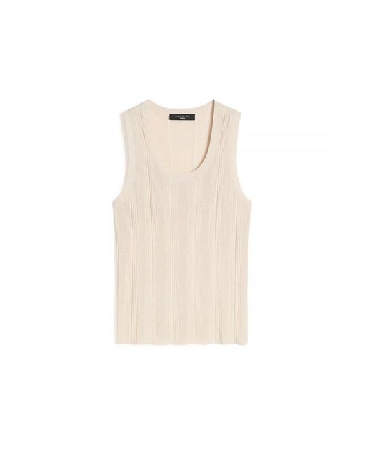 Weekend by Maxmara Natural Sleeveless Tops