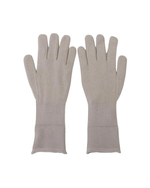 Dolce & Gabbana Gray Gloves for men