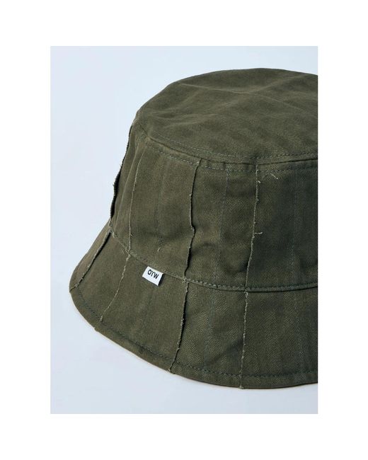 Vans Accessoires ,Groen ,Omkeerbare Logo Embleem Bucket Hoed Met Kinbanden in het Green voor heren