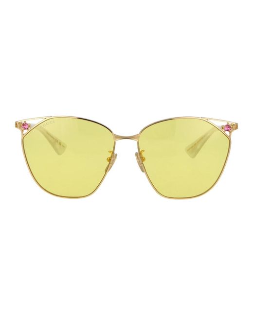 Gucci Yellow Stylische sonnenbrille gg1375sa