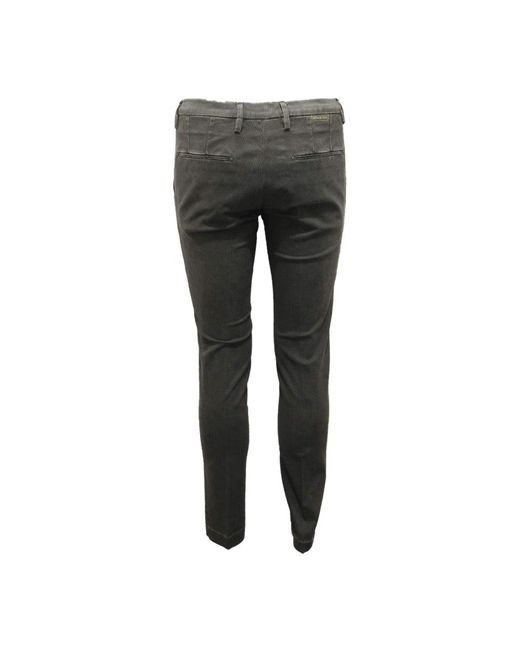 Michael Coal Gray Slim-Fit Trousers for men