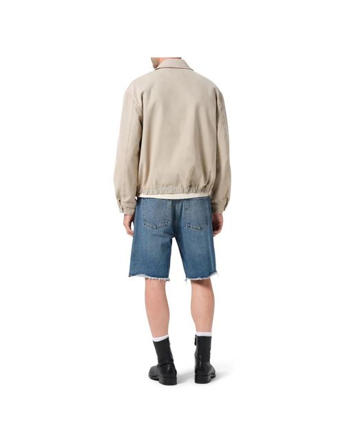 Agolde Blue Denim Shorts for men