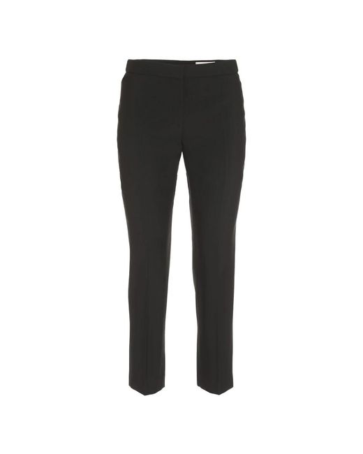 Cropped Trousers Alexander McQueen de color Black