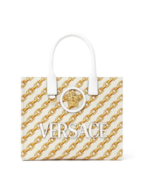 Versace Metallic Tote Bags