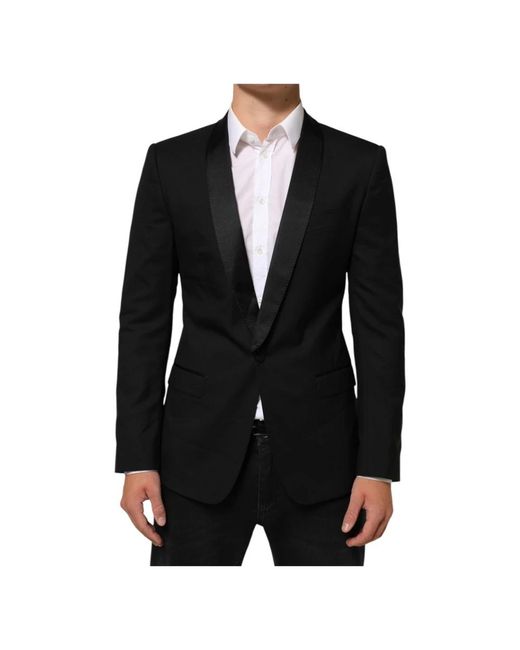 Dolce & Gabbana Black Blazers for men