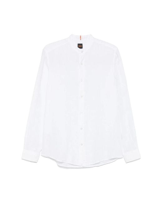 Boss White Casual Shirts for men