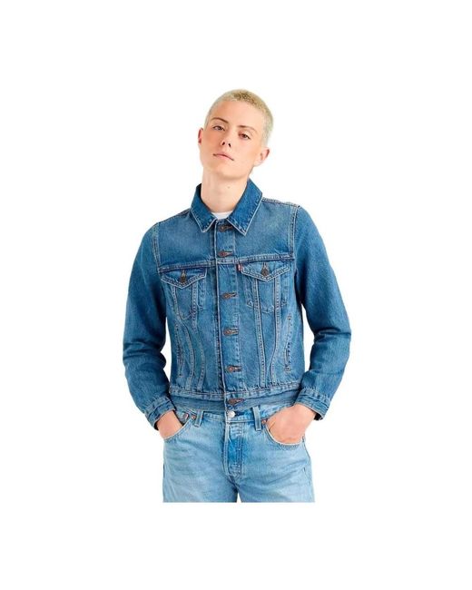 Giacca trucker classica anni '70 di Levi's in Blue