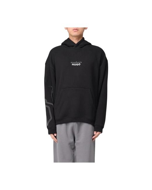 Hoodies di HUGO in Black da Uomo