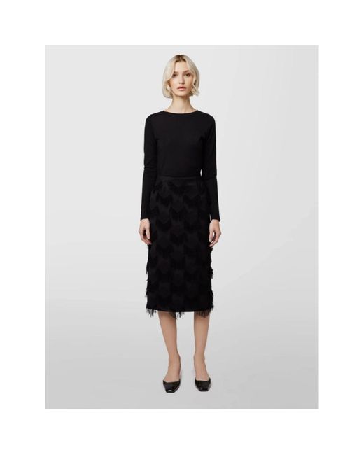 Midi Skirts Alpha Studio de color Black