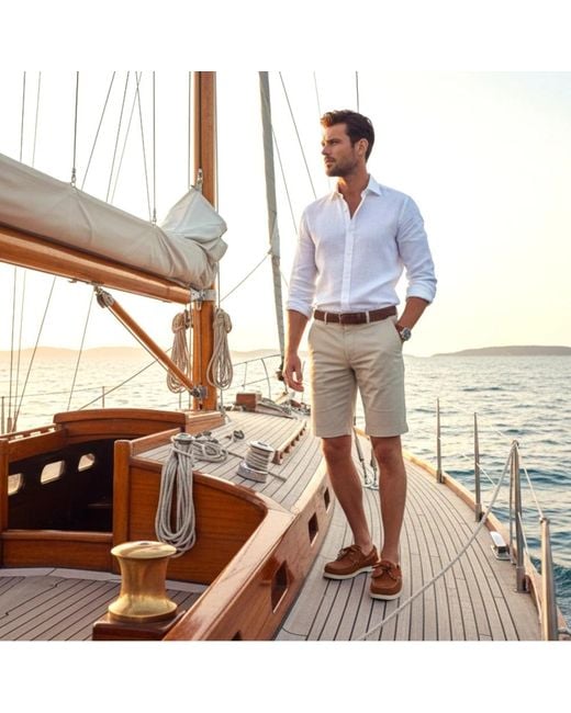 Sebago Brown Boat Shoes for men
