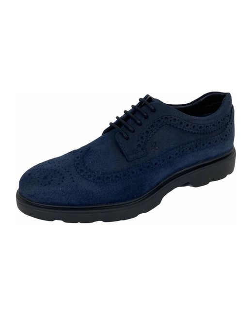 Hogan Blue Laced Shoes for men