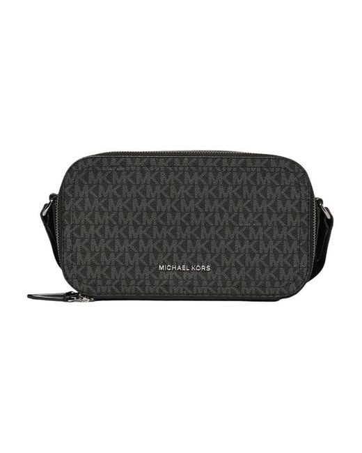 Michael Kors Monogramm-Print Crossbody Umhängetasche in Black für Herren