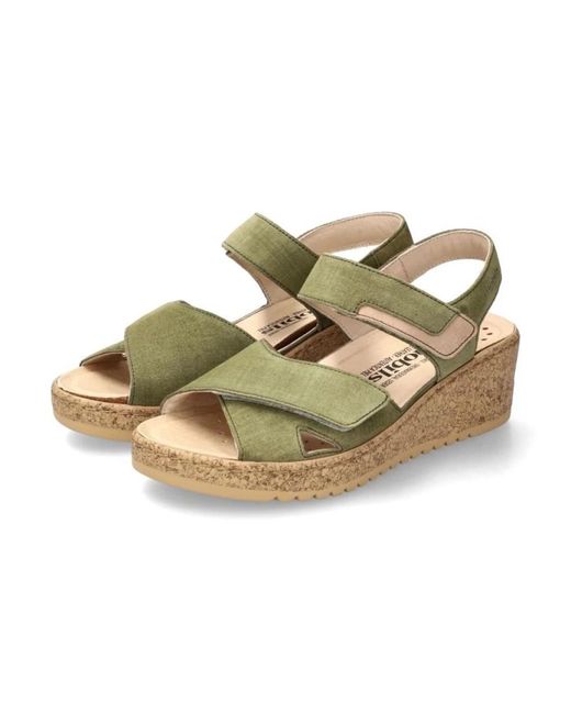 Mephisto Green Flat sandals
