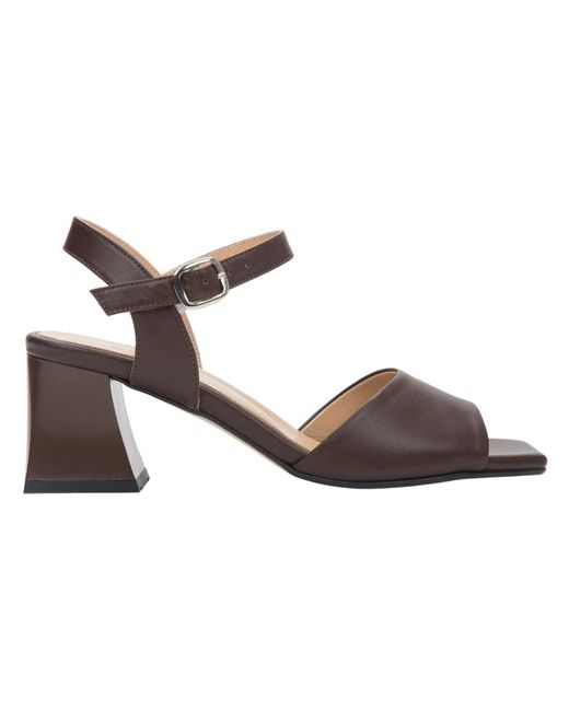 ESTRO Brown High Heel Sandals