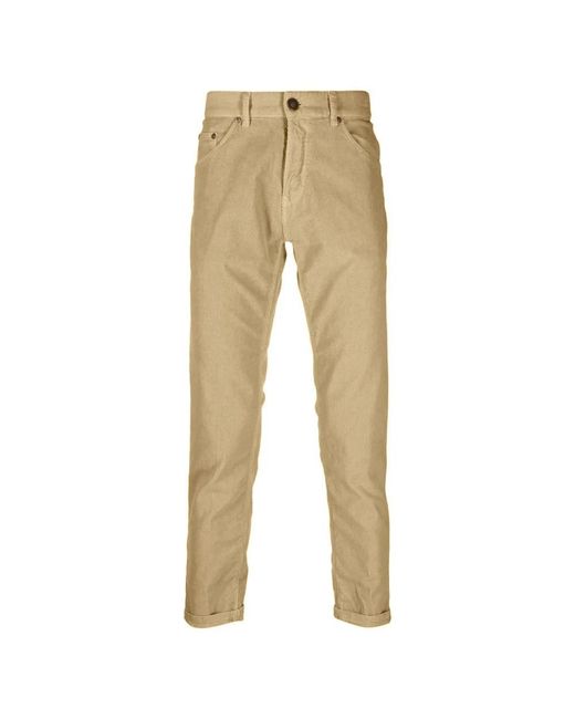 PT01 Broeken ,Katoen Corduroy Broek in het Natural voor heren