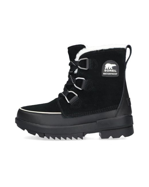 Sorel Schoenen ,Zwart ,Suède Waterdichte Winterlaarzen Torino Ii in het Black