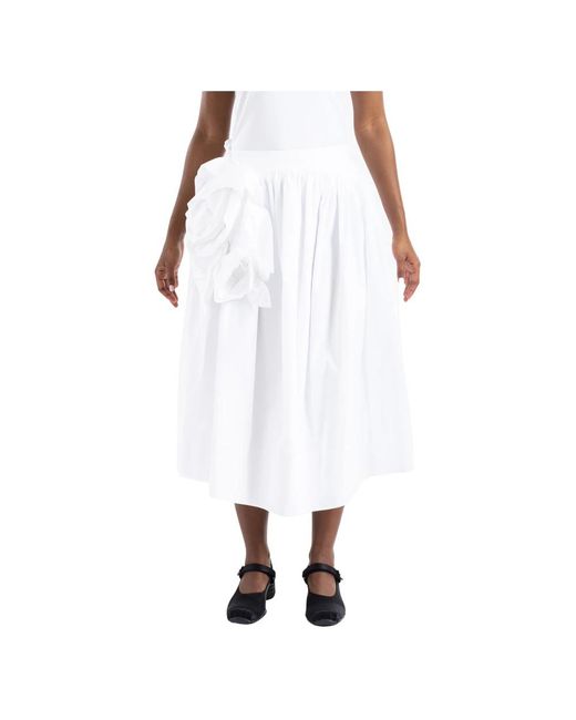 Midi Skirts Simone Rocha de color White