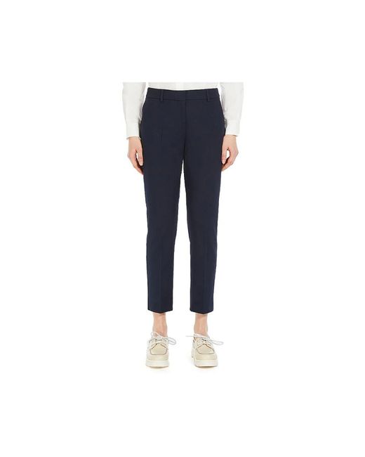 Weekend by Maxmara Blue Cropped Trousers