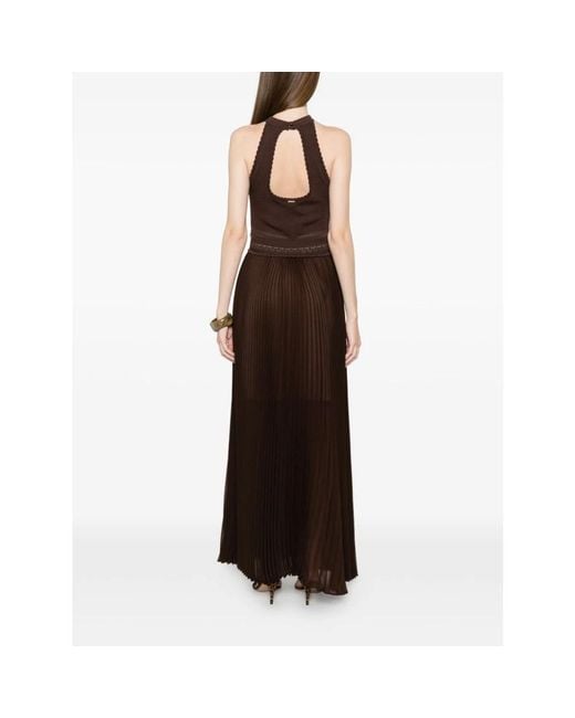 Twinset Brown Maxi Dresses