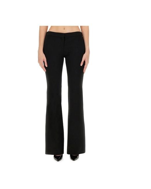 Moschino Black Wide Trousers