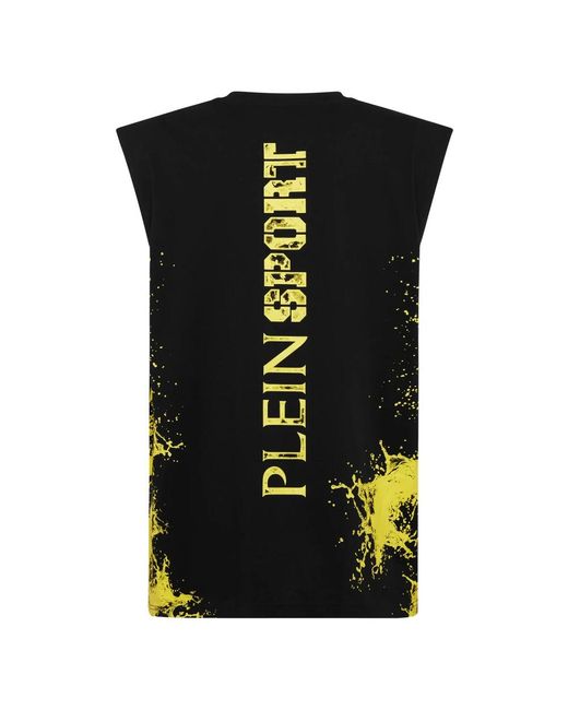 Philipp Plein Tank Top Splash in het Black voor heren