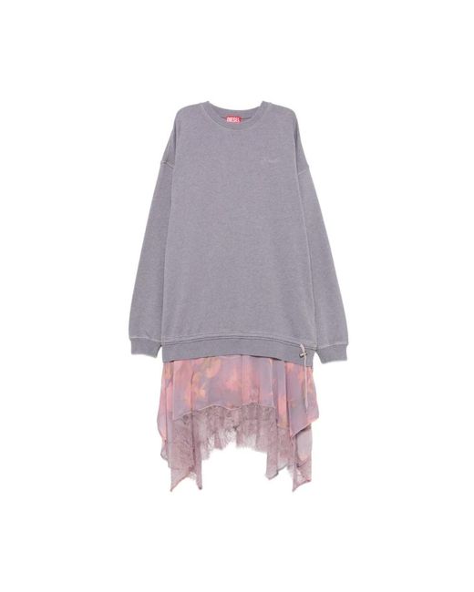 DIESEL Purple Midi Dresses