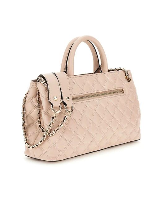 Guess Pink Hellbeige spark micro mini umhängetasche