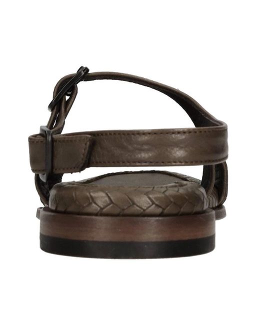 Pantanetti Brown Flat Sandals