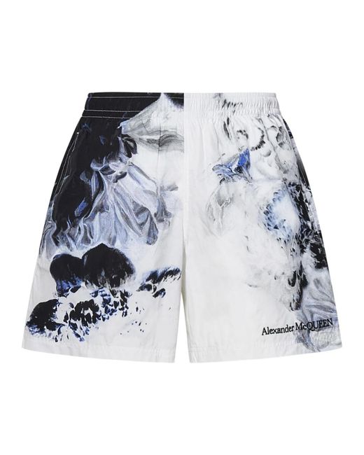 Alexander McQueen Short shorts in Blue für Herren
