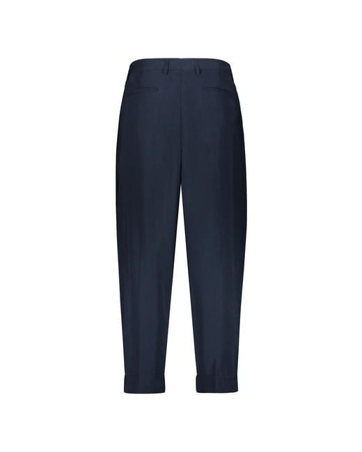 Moorer Blue Wide Trousers