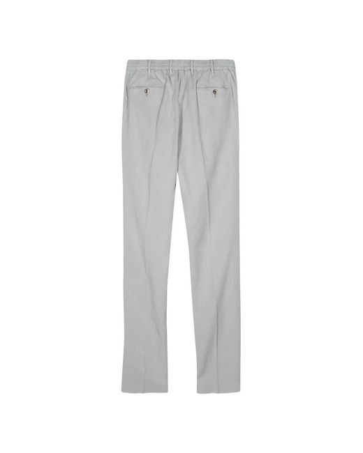 PT Torino Gray Slim-Fit Trousers for men