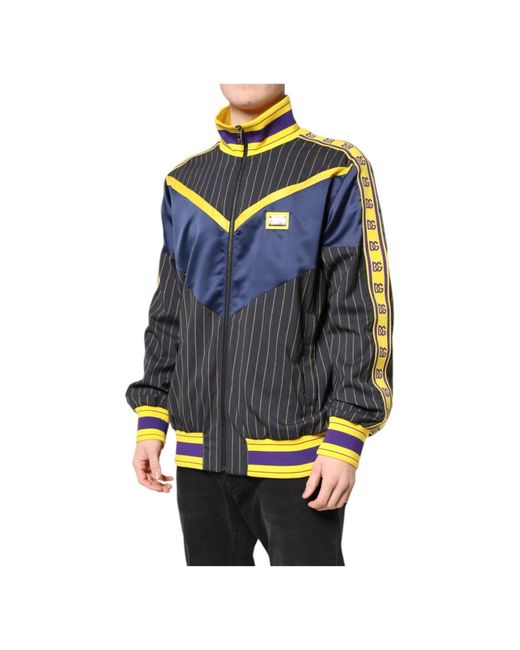 Dolce & Gabbana Blue Light Jackets for men