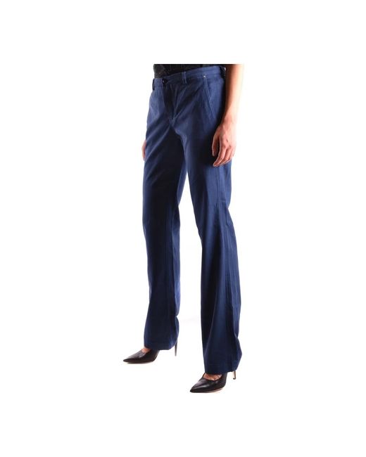 Jacob Cohen Blue Wide Trousers
