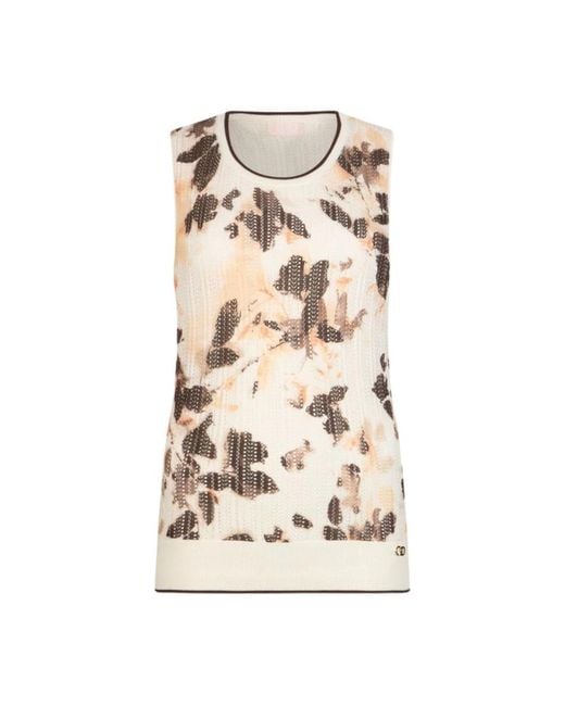 Liu Jo Natural Sleeveless Tops