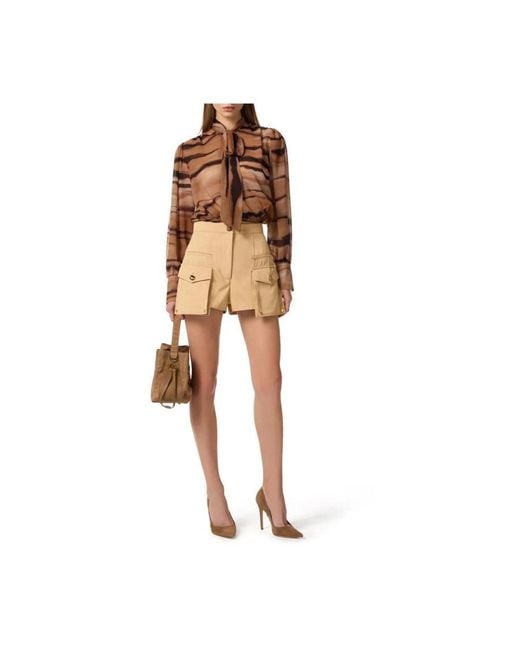 Elisabetta Franchi Brown Blouses