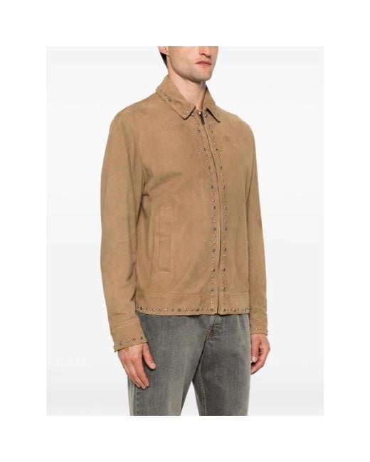 Dondup Natural Leather Jackets for men