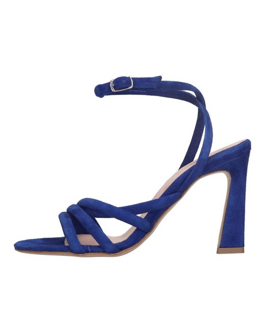 Anna F. Blue High Heel Sandals