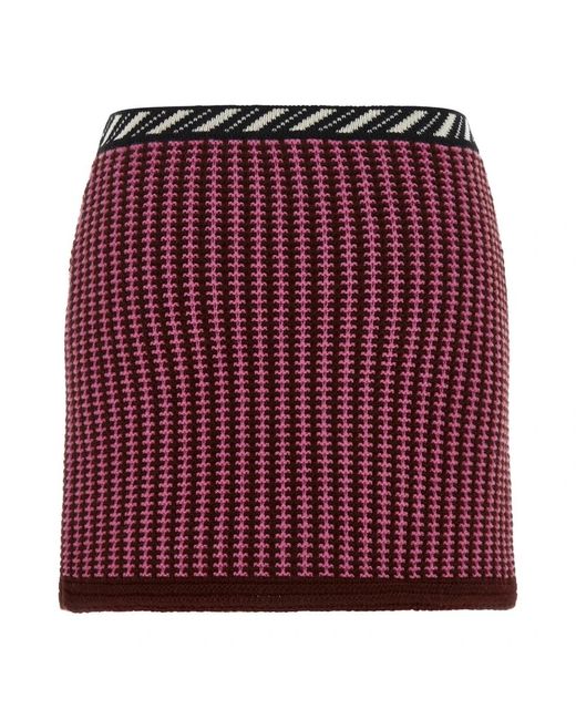 Versace Red Short Skirts