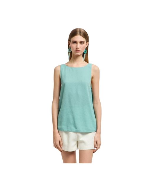 Emporio Armani Green Sleeveless Tops