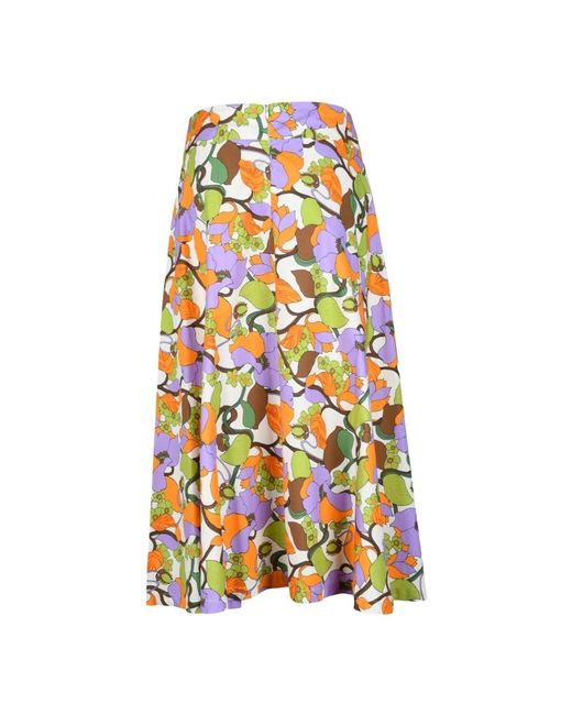 LaDoubleJ Midi Skirts in het Orange