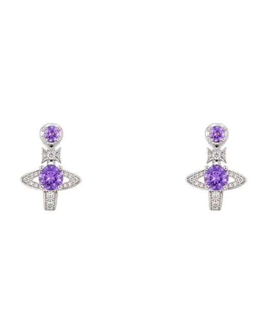 Vivienne Westwood Purple Earrings
