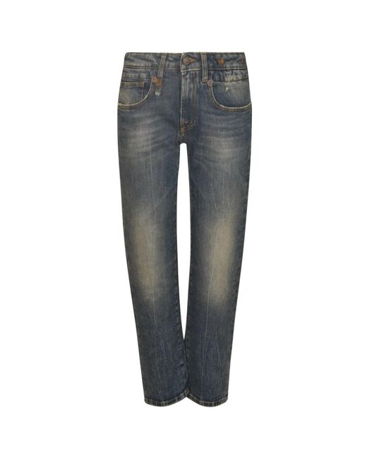 R13 Gray Slim-Fit Jeans
