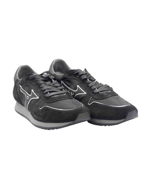 Mizuno Leder- Und Leinenschuhe Für Herren in Black für Herren