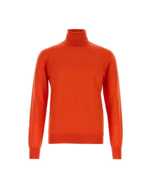 Saint Laurent Red Turtlenecks
