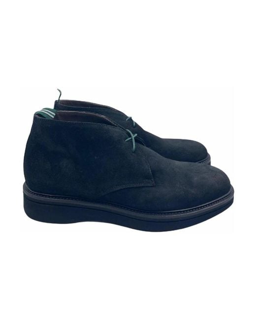Green George Blue Ankle Boots for men