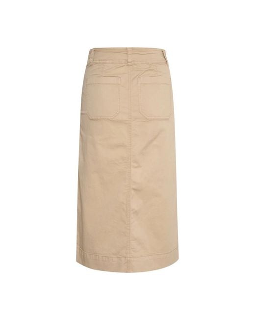 Midi Skirts Part Two de color Natural