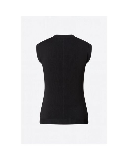 CLOEYS Truien & Vesten ,Zwart ,Gebreide Aansluitende Top in het Black
